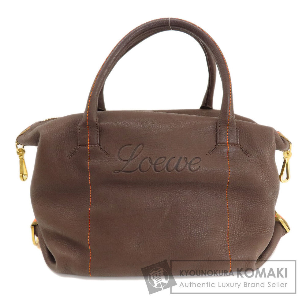 Loewe Boston Shoulder bag brown leather